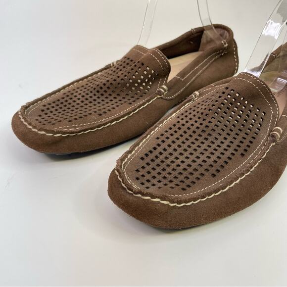Florsheim Roadster Driving Shoe Size 13 Brown Leather Loafer Suede Slip On main image 9